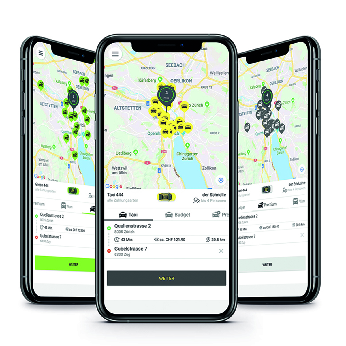 Taxi 444 lanciert neue App und individualisiert das Service-Angebot: Taxi à la carte